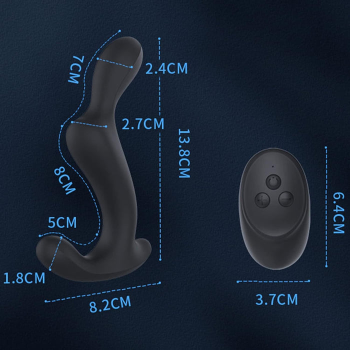 3 Motor Anal Vibrator for Men with Remote Control and 10 Vibration Modes