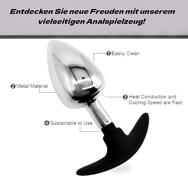 Nerūdijančio plieno analinių kaiščių rinkinys su šilumos ir šalčio efektu