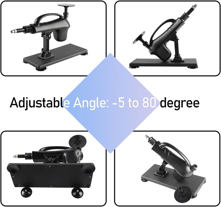 Patobulinta meilės mašina su 3XLR jungtimi ir analiniu dildo komplektu