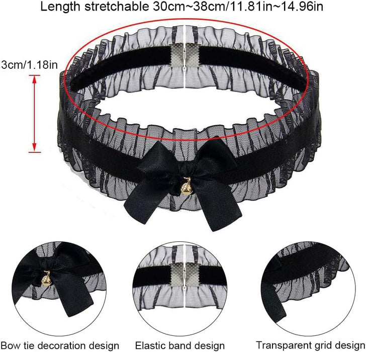 5-piece set with fox tail, ears and tie for couples