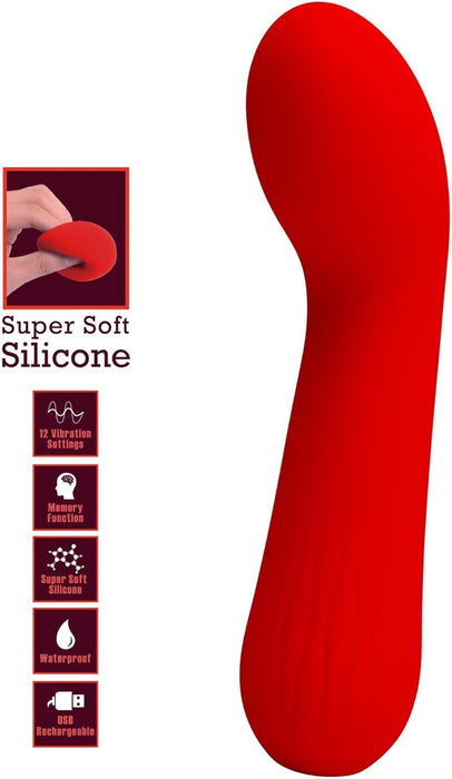 Faun Red G-Spot Vibrator Pleasure with 12 Modes
