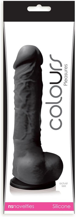 Natūraliai atrodantis 5 colių juodos spalvos žaislas su stipria prilaikymo baze