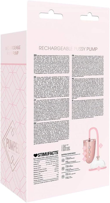 Automatinis įkraunamas moteriškas pompa jautriai zonai stimuliuoti