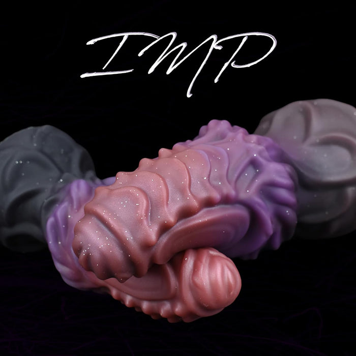 XXL Dildo with 8 cm knot, wavy structure and strong suction cup attachment