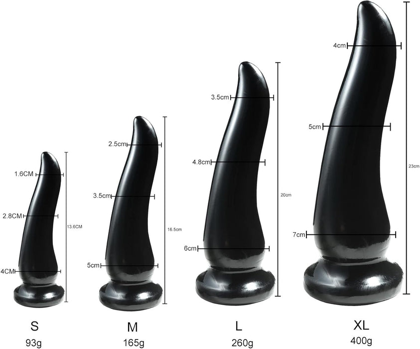 Analiniai plugai ir Dildo su stipriu siurbtuku – vidutiniai ir dideli dydžiai