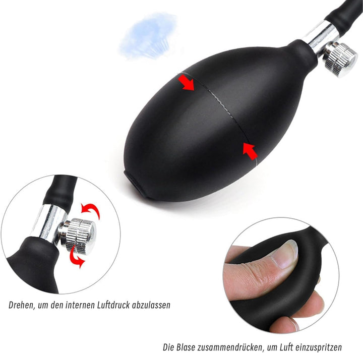 Inflatable anal plug – for dilation and P-spot massage