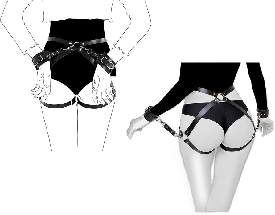 Rankinės antrankiai lovai su reguliuojamais BDSM diržais ir minkštu paminkštinimu