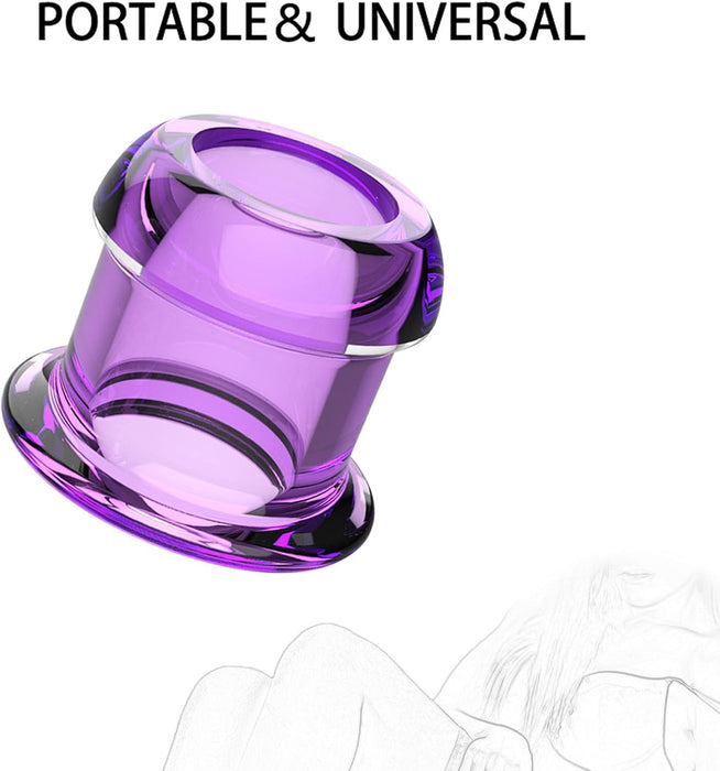 Designed to expand internal sensations: transparent empty anal expander with plug