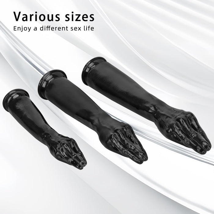Extra long realistic large hand-shaped dildo with strong suction cup