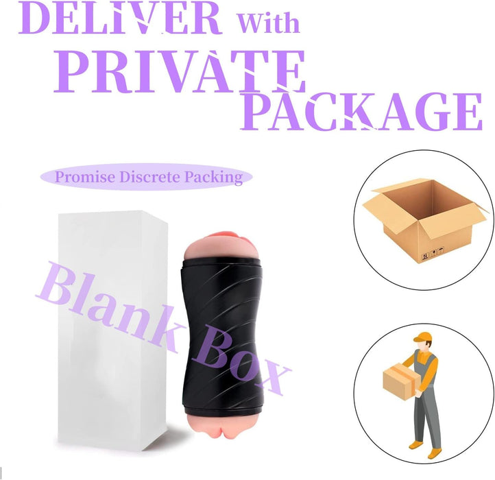 Realistiškas vyrams skirtas dvipusis masturbatorius su 3D tuneliu ir rankoms laisvu dizainu