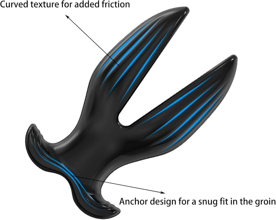 Anal dilator with hole, sustainable TPE material, size M, transparent