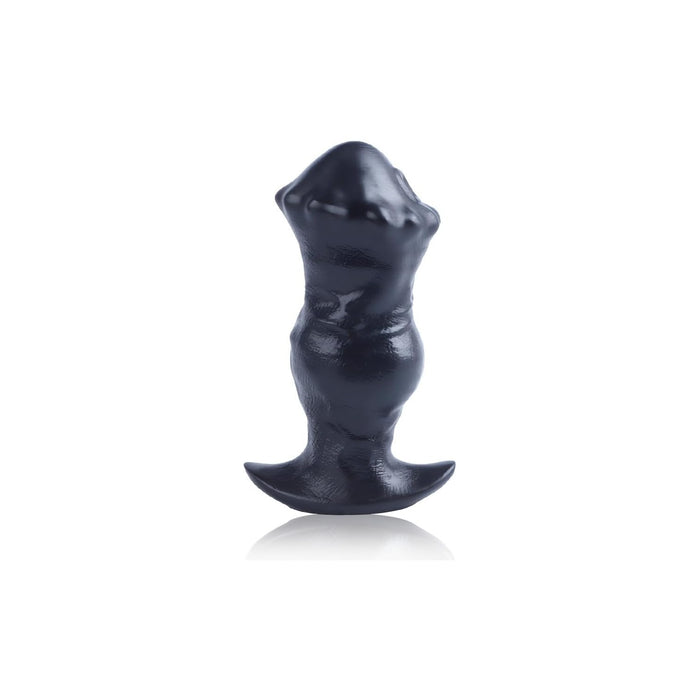Realistic black horse-shaped anal plug made of liquid silicone (S)