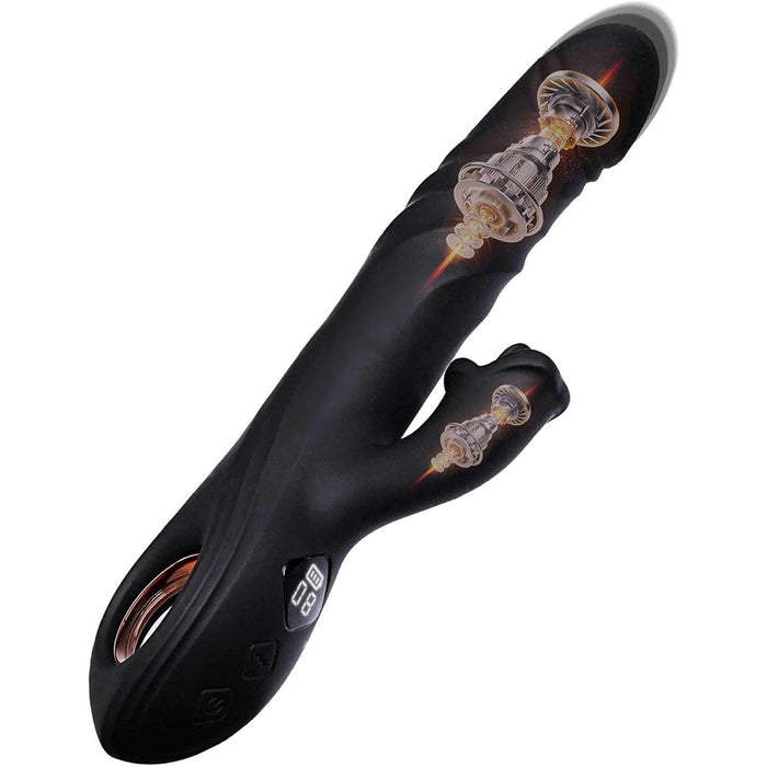 Vibruojantis dildo su 8 režimais – realistinis silikono stimulacijos žaislas