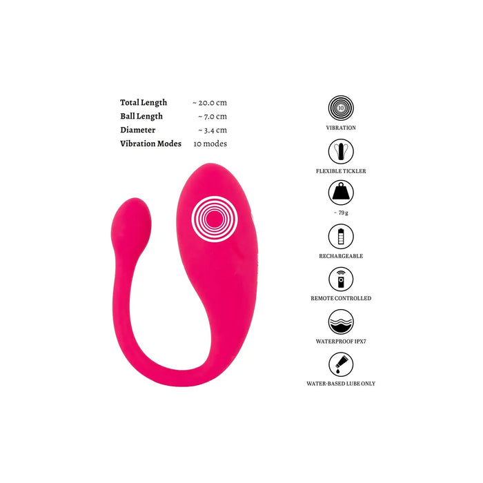 Love Ball – įkraunamas klitorio vibratorius su nuotoliniu valdymu