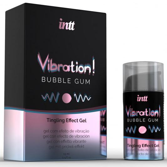 intt Vibration! Bubble Gum stimuliantas jam ir jai 15ml