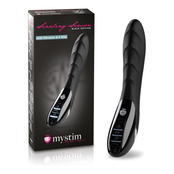 Electric vibrator Sizzling Simon with two motors and E-Stim function