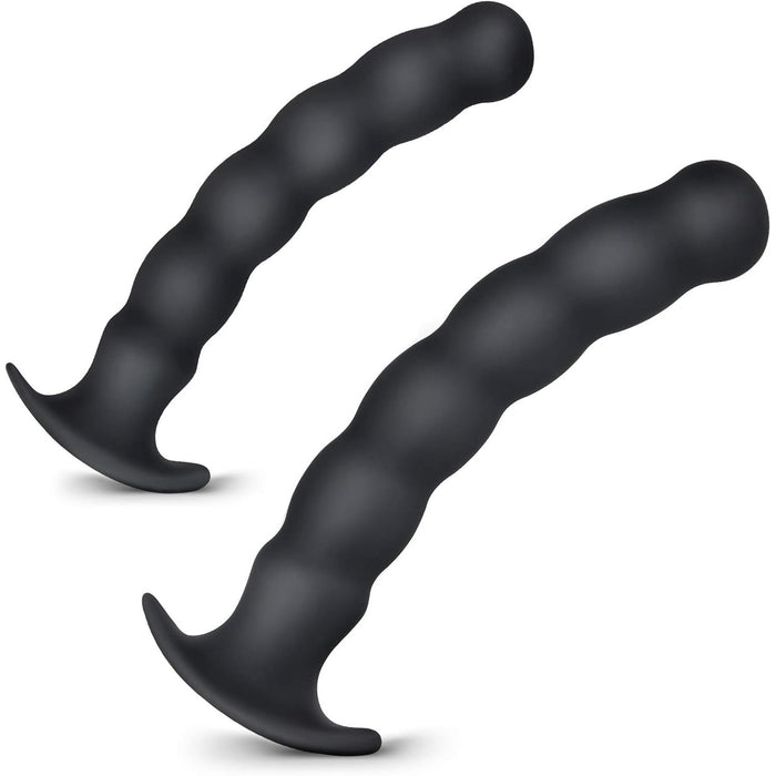 Silikoninis analinis kaištis su spiralės forma ir saugia baze, komplekte 2 dydžiai