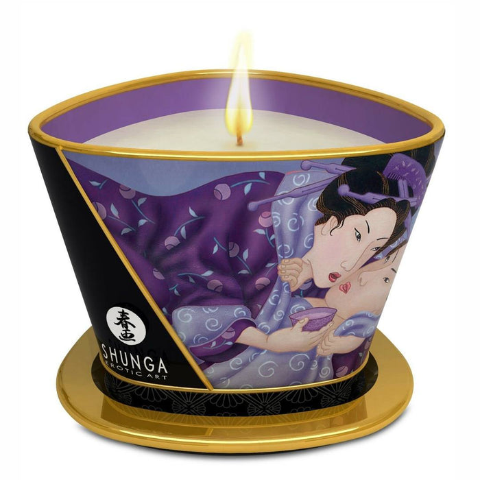 Shunga egzotinių vaisių aromato masažinė žvakė 170ml