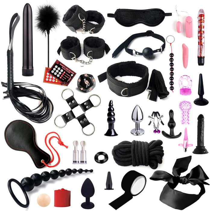 35 Piece Sex Bondage Set For Couples With Soft Uses