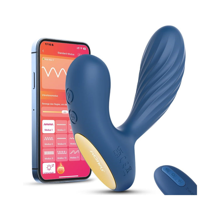 VICK NEO 3in1 Analinis Stimuliatorius Vyrams su 6 Vibracijomis ir APP Valdymu