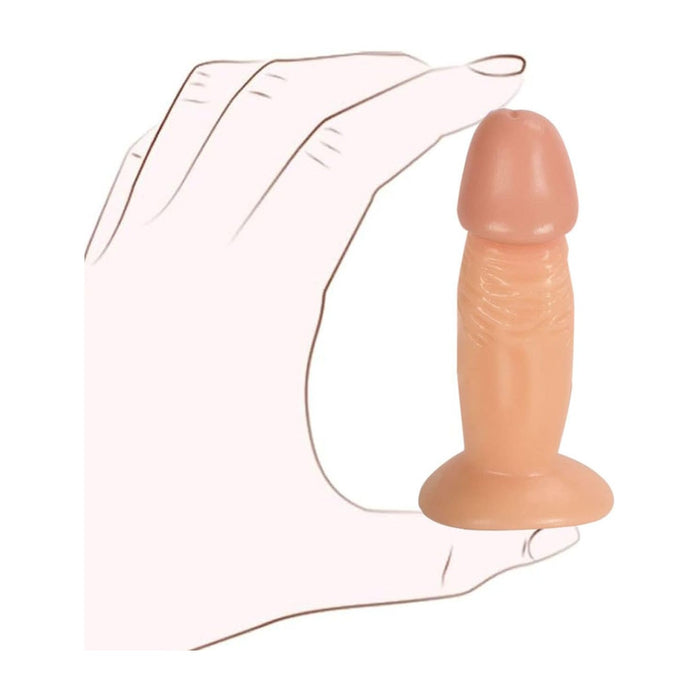 Realistinis minkštas 11 cm dildo su stipria siurbtuko baze – puikus pradedantiesiems