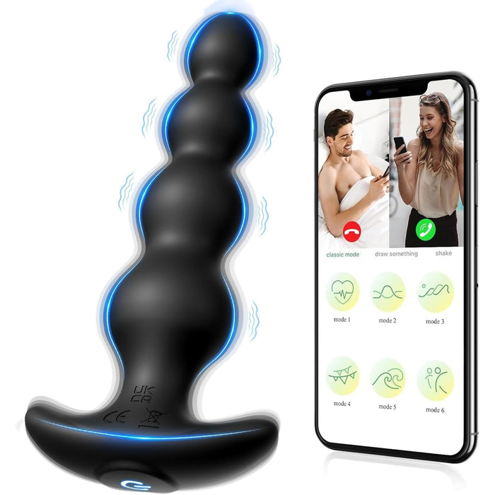 Anal vibrator with 9 modes and 4-ball design for pleasure