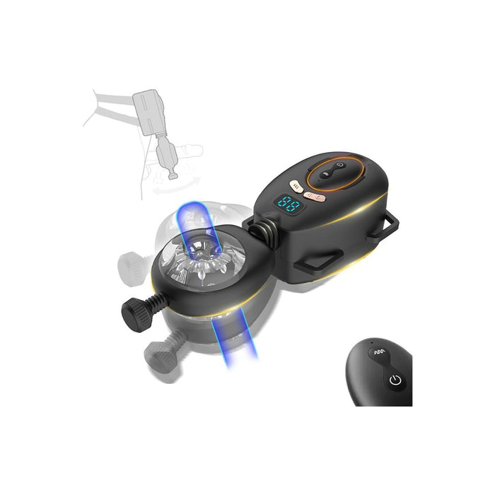 Electric Masturbator With Strap On And 9 Frequency Vibration For Men