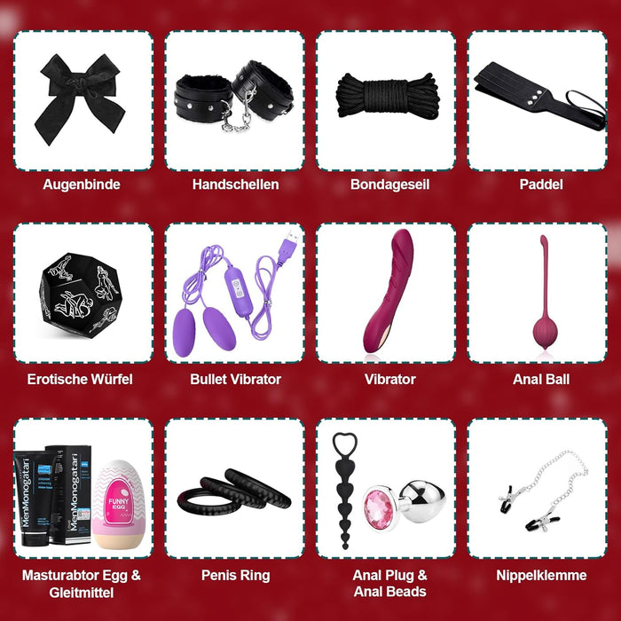 Erotic gift set 13 pieces for couples and singles for 2025