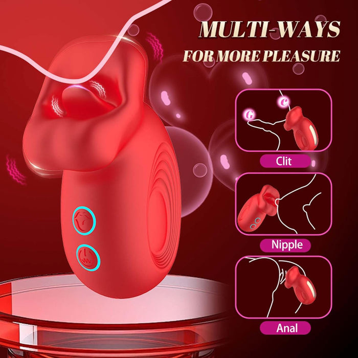 2-in-1 Vibrator with suction and vibration functions – 10 modes, ergonomic, rechargeable