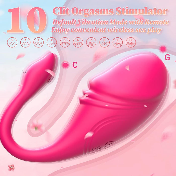 Ergonomiškas Belaidis Vibratorius Moterims su APP ir 9 Režimais