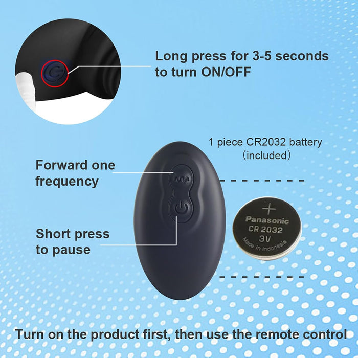 Ergonomiškas analinis kaištis su 7 vibracijos režimais ir nuotoliniu valdymu