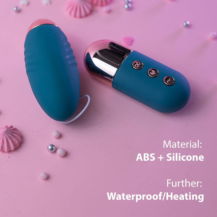 Diskretiškas mini vibruojantis kiaušinis su nuotolinio valdymo pultu moterims