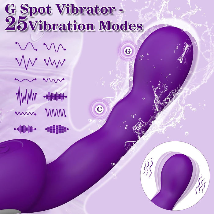 Sexual pleasure vibrator for women with 25 vibration modes and soft silicone