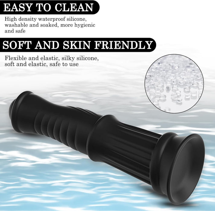 Dildo su stipria prisisiurbimo baze ir unikaliu reljefu malonumui