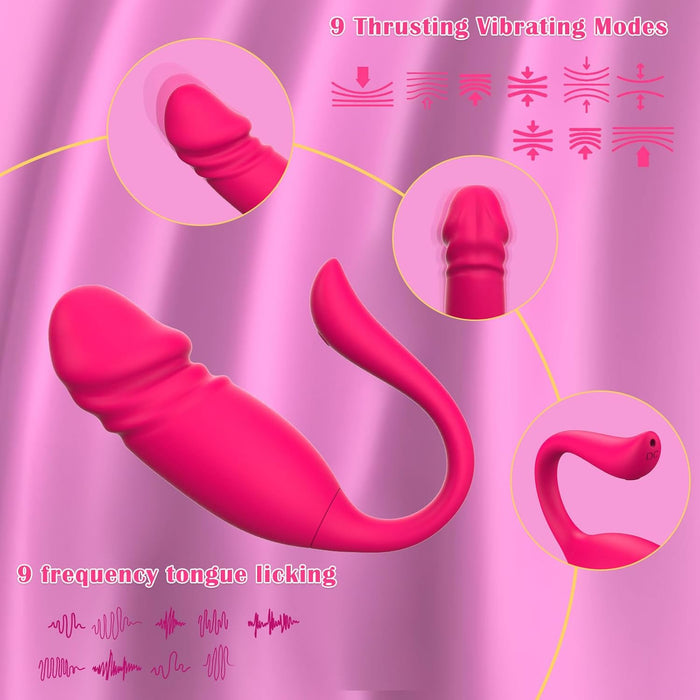 APP-controlled clitoral stimulator with 9 vibration modes - a unique couples toy