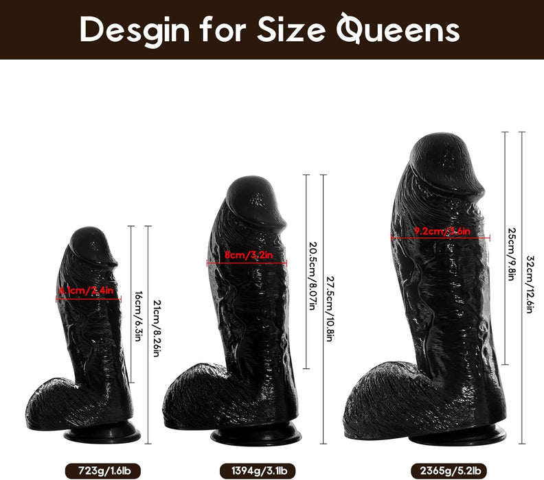 Realistinis 21 cm Analinis Dildo su 3D Tekstūra ir G taško stimuliacija