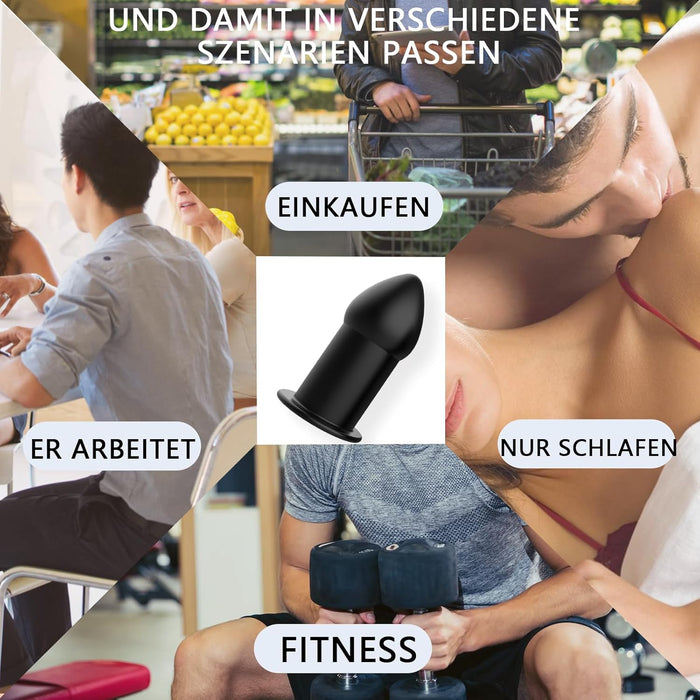 Analinių kaiščių rinkinys 5 dydžių silikoninis vibratorius su išskirtiniu dizainu