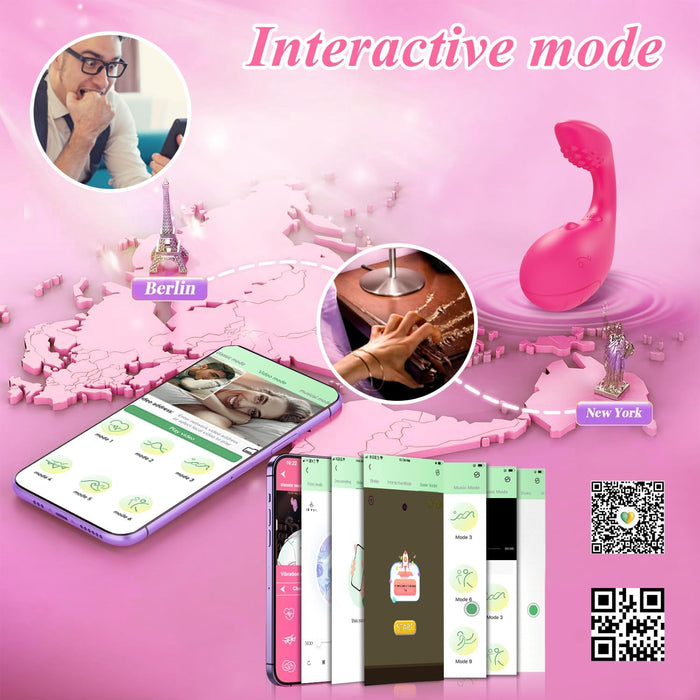 Mini Vibratorius moterims su 9 vibracijos režimais ir APP valdymu, tylus klitorio stimuliatorius