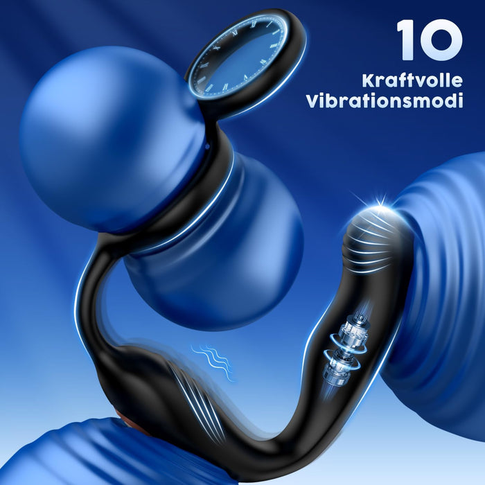 Analinis vibratorius vyrams su 360° sukimosi funkcija ir 10 vibracijos režimų