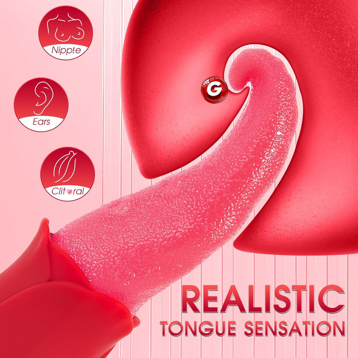 Tongue Vibrator with 10 stimulation modes and a super realistic feel