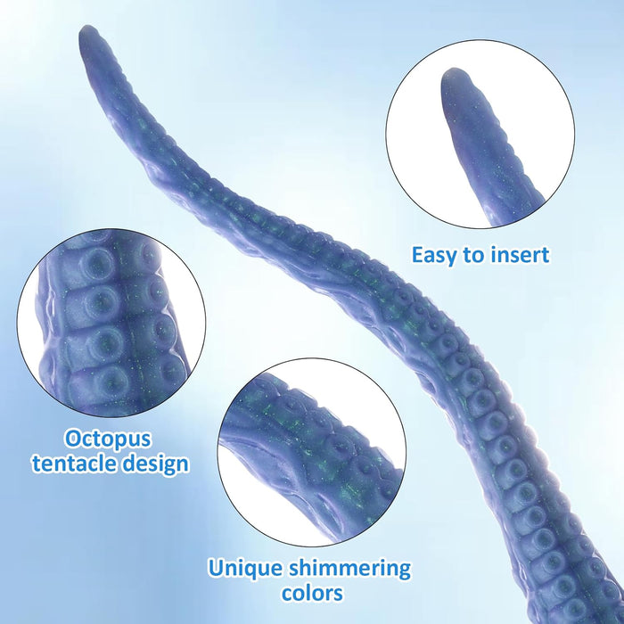 40cm Tentacle Dildo with Strong Suction Cup - Unique Silicone XL Anal Plug
