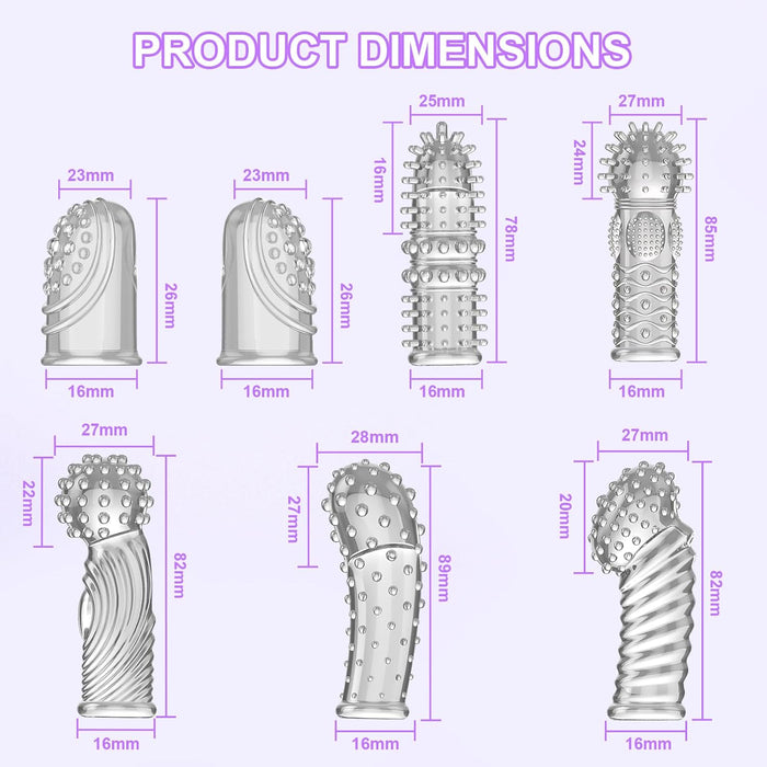 7-piece finger thimble set – erotic massage and stimulation