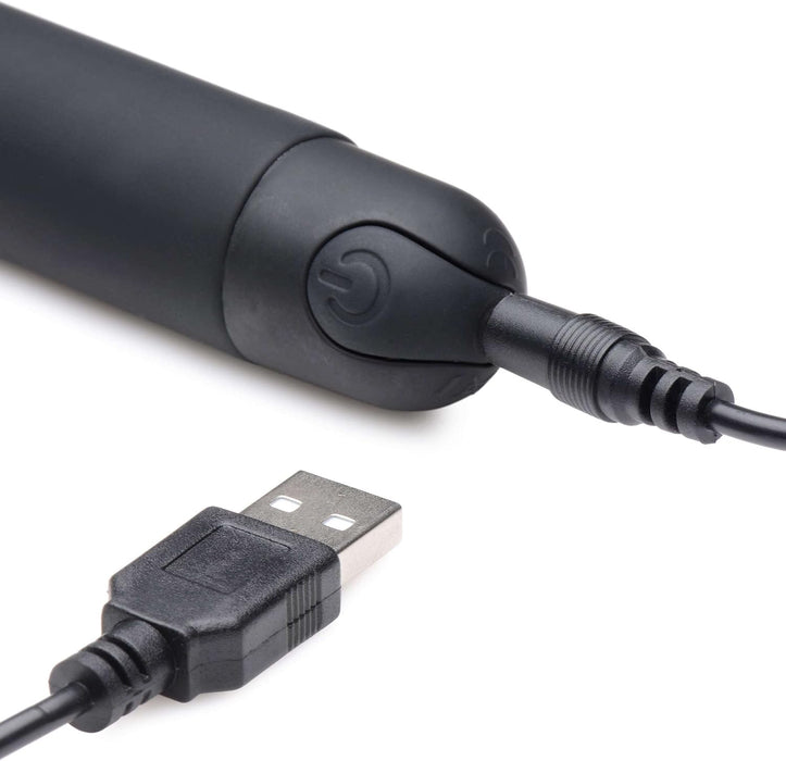 Black 6-inch vibrator with rounded tip for G-spot stimulation