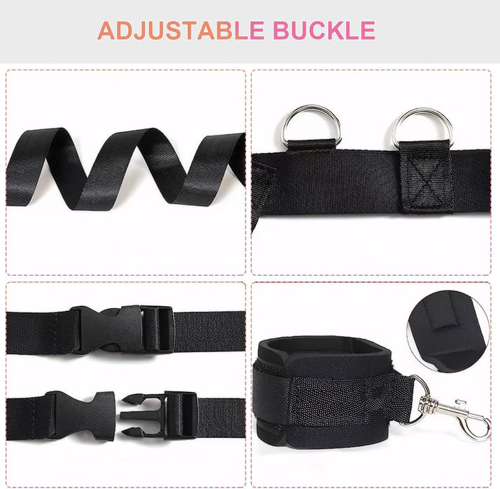 Elegant BDSM bed handcuff set for special moments