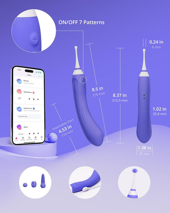 Hyphy dvigubos galvutės vibratoriaus aukšto dažnio vibracija su programėle