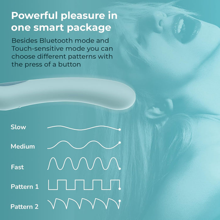 Interaktyvus Pearl2+ G taško vibratorius su nuotolinio valdymo funkcija