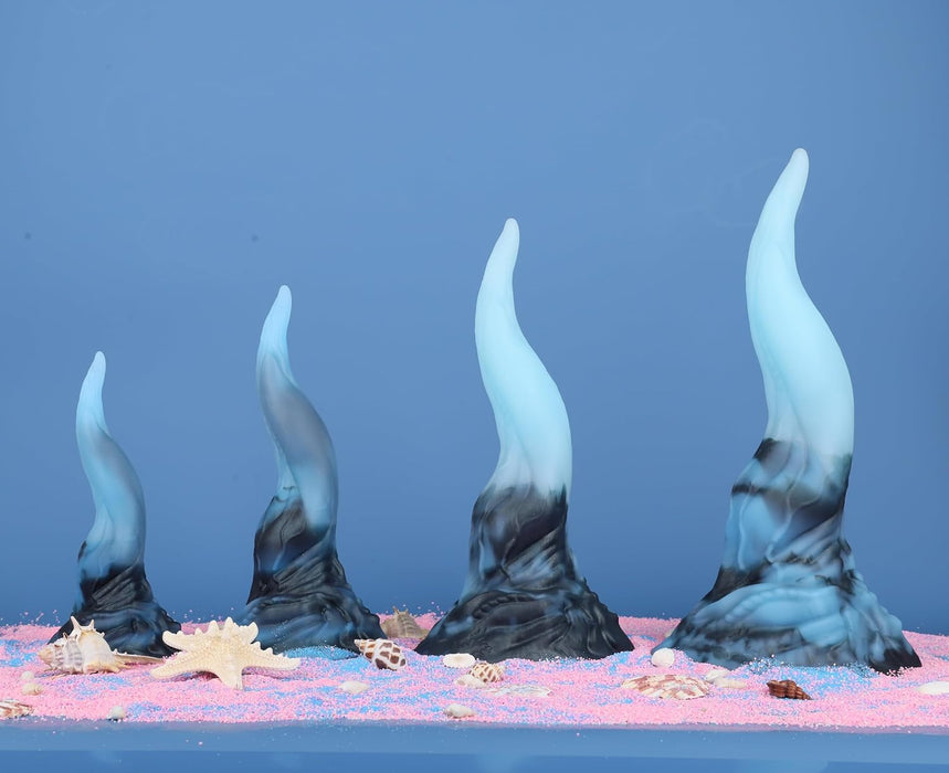 Luminescent 20.5 cm tentacle-shaped dildo for deep C and G-spot stimulation with a strong attachment base