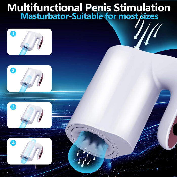 Automatinis Elektrinis Masturbatorius Vyrams su 10 Judesių Režimų