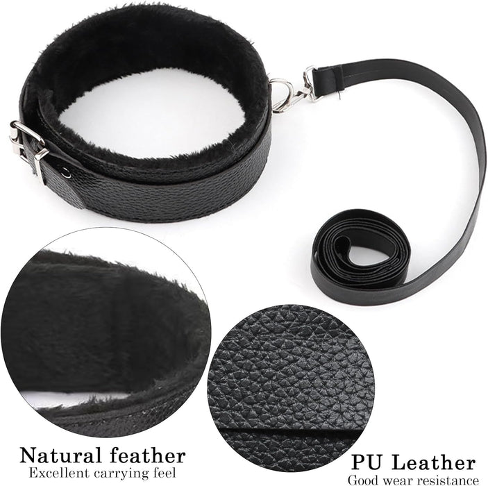 7-piece BDSM set for bed bolts, handcuffs, mask and other fun