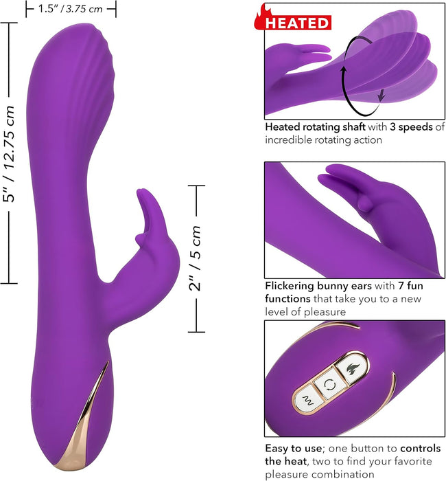 G-spot vibrator made of high-quality silicone with heating function